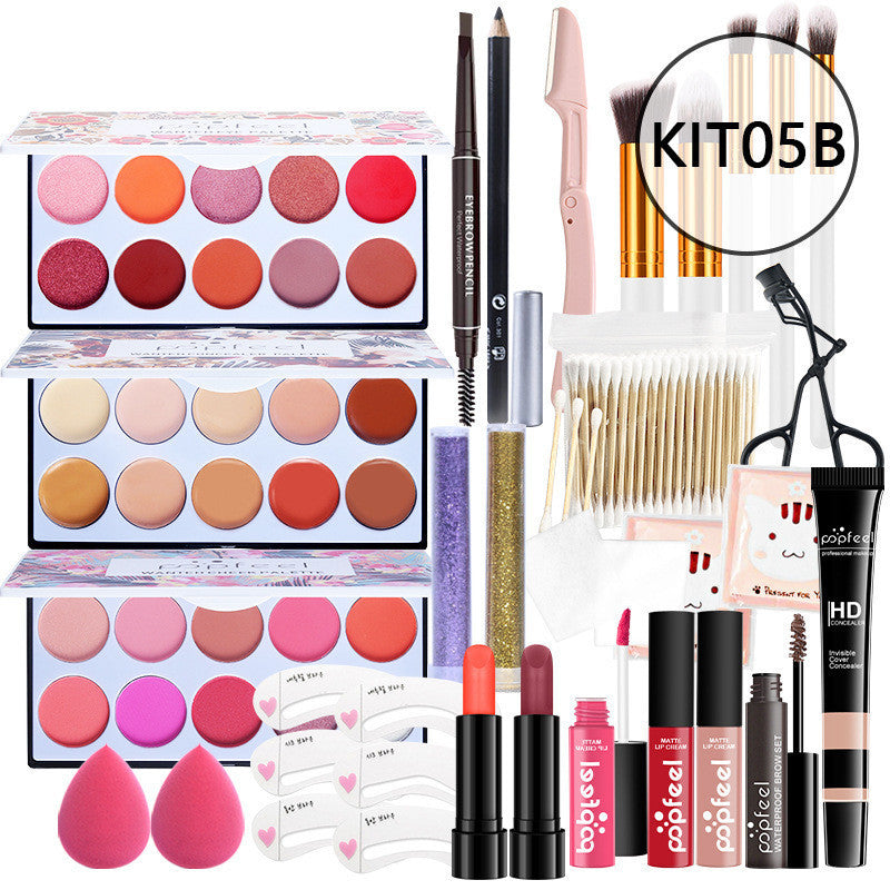 Makeup Cosmetics Set Beginner Combination Concealer Eyeliner Eyebrow Pencil Makeup Cosmetics Set Beginner Combination Concealer Eyeliner Eyebrow Pencil